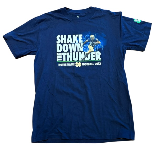 Notre Dame Football Adult Large 2012 Graphic T-Shirt - Picture 1 of 6